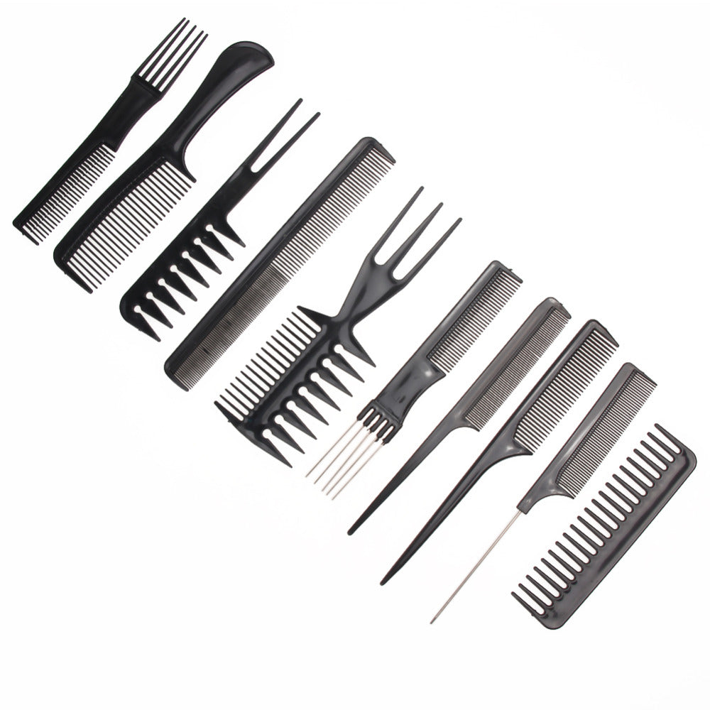10 Piece Set Professional Hair Combs