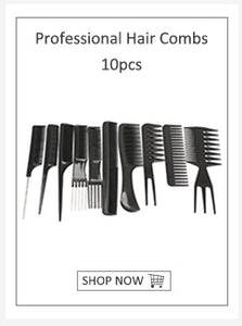 10 Piece Set Professional Hair Combs